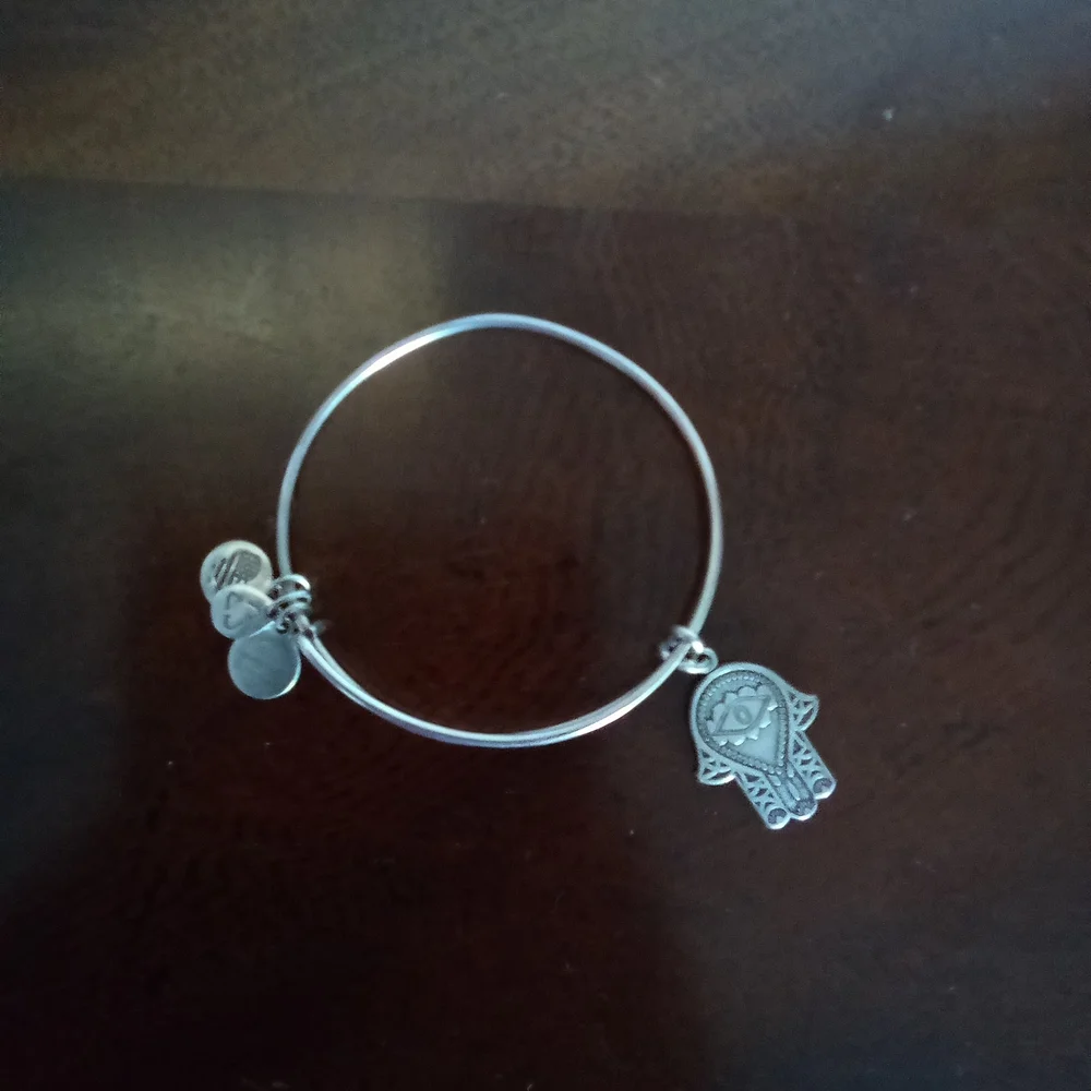ALEX AND‎ ANI SILVER TONE HAMSA BRACELET
